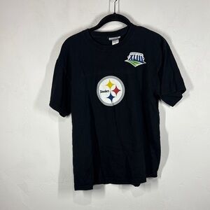 Reebok NFL Black Pittsburgh Steelers Ben Roethlisberger T-Shirt size small
